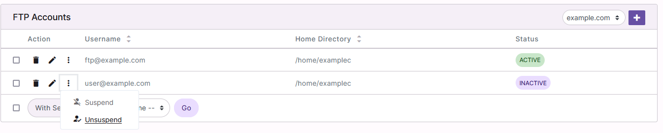 Options List